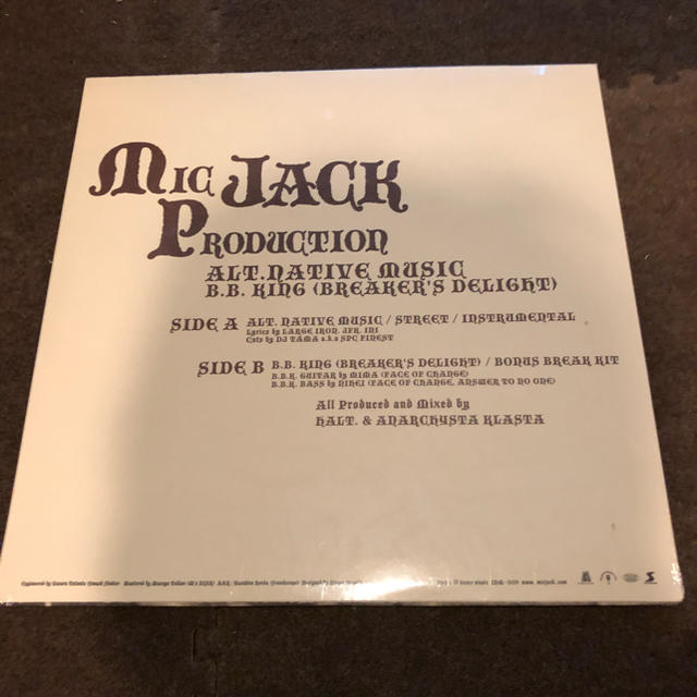 新品 未開封 12インチ Mic Jack Production エンタメ/ホビーのCD(ヒップホップ/ラップ)の商品写真
