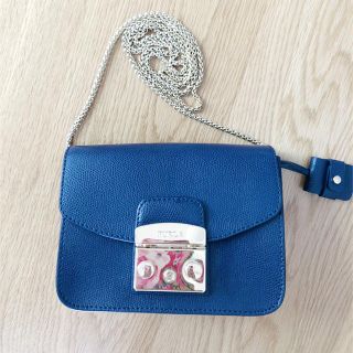 フルラ(Furla)のFULRA メトロポリス ミニバッグ ネイビー(ショルダーバッグ)