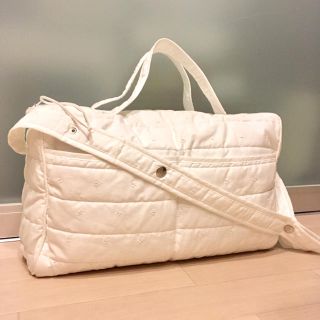 ザラホーム(ZARA HOME)の新品 限定1 ZARA HOME kid刺繍入りコットンパーケルマザーズバック(マザーズバッグ)