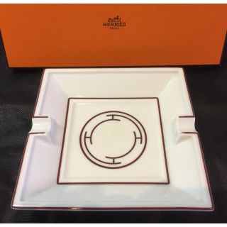 エルメス(Hermes)の正規品 Hermès エルメス 灰皿 アッシュトレイ 小物入れ リズム レッド(灰皿)