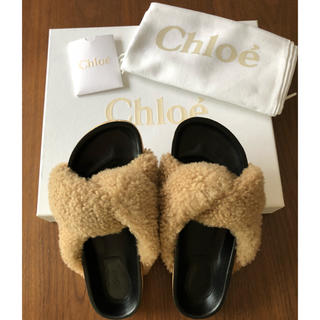 Chloe - Chloe ファーサンダルの通販｜ラクマ