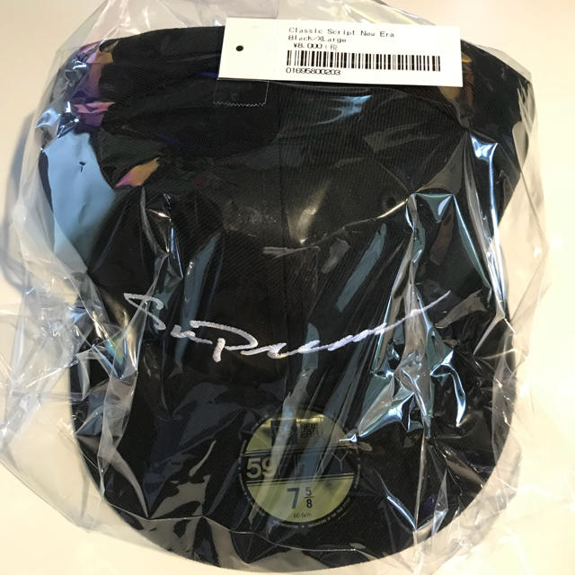 黒 7-5/8 Supreme Classic Script New Era 黒 7-5/8 Supreme Classic Script New Era