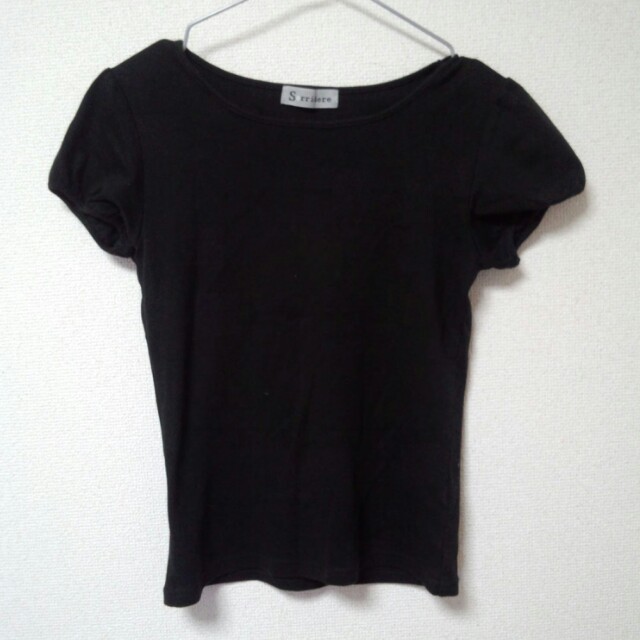 黒Ｔ レディースのトップス(Tシャツ(半袖/袖なし))の商品写真