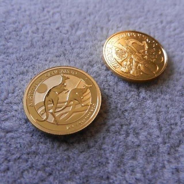 ウィーン ハーモニー 金貨 カンガルー金貨 1/10オンス 田中貴金属 の