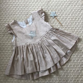 新品☆星の綿麻チュニック(ワンピース)