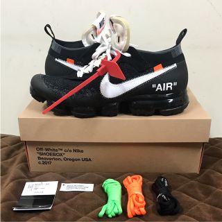 オフホワイト(OFF-WHITE)のNIKE offwhite theten 初期 ヴェイパーマックス(スニーカー)