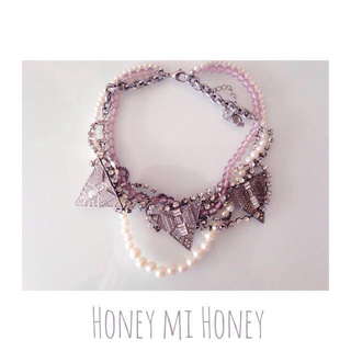 ハニーミーハニー(Honey mi Honey)のBijouRibbon necklace(ネックレス)