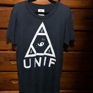 ユニフ(UNIF)のUNIF ロゴ Tシャツ ユニフ ブラック 黒(Tシャツ/カットソー(半袖/袖なし))