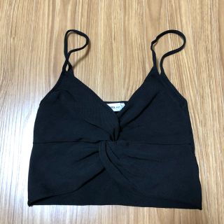 ザラ(ZARA)の最終値下げ💰💛ZARA🐝フロントツイストキャミ💛(キャミソール)