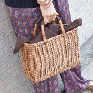 ジャーナルスタンダード(JOURNAL STANDARD)の♡The Bagmati♡ カゴバッグ ブラウンレザー (かごバッグ/ストローバッグ)