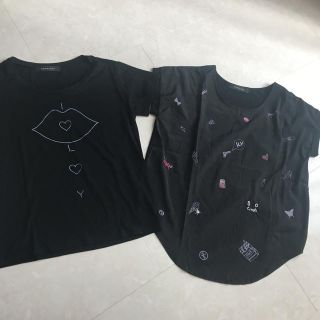 スパイラルガール(SPIRAL GIRL)の専用SPIRALGIRL ブラックTシャツ2枚セット(Tシャツ(半袖/袖なし))