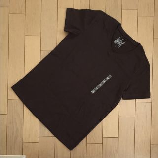 ムジルシリョウヒン(MUJI (無印良品))の無印良品  vネック 半袖Ｔシャツ  オーガニックコットン ダークブラウン xs(Tシャツ(半袖/袖なし))