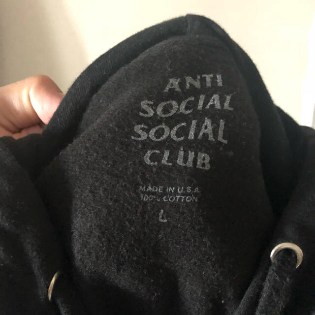 ANTI(アンチ)のanti social social club hoodie Lサイズ メンズのトップス(パーカー)の商品写真