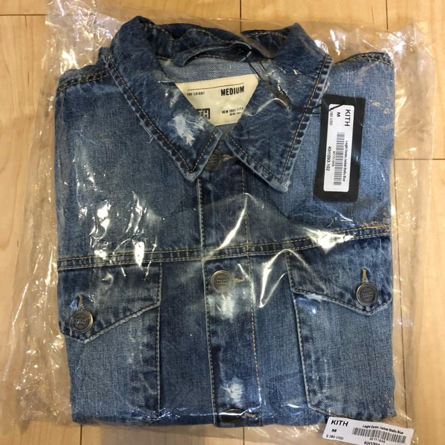 Supreme(シュプリーム)の新品 M kith light denim jacket  メンズのジャケット/アウター(Gジャン/デニムジャケット)の商品写真