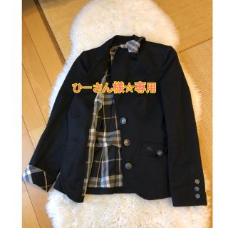 バーバリーブルーレーベル(BURBERRY BLUE LABEL)の美品バーバリーブルーレーベル上質コットンテーラードジャケット(テーラードジャケット)