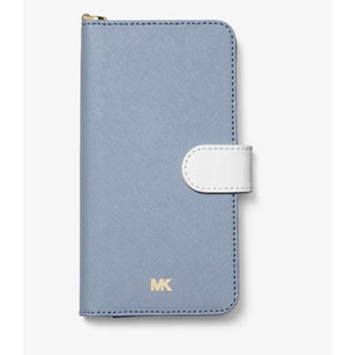 マイケルコース(MICHAEL KORS)のカラーブロックサフィアノレザーフォリオケースiPhoneX用(iPhoneケース)