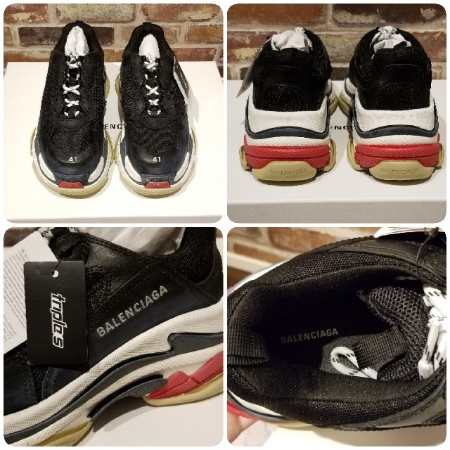 登坂着☆BALENCIAGA☆Triple S 41 バレンシアガジヨン岩田剛典