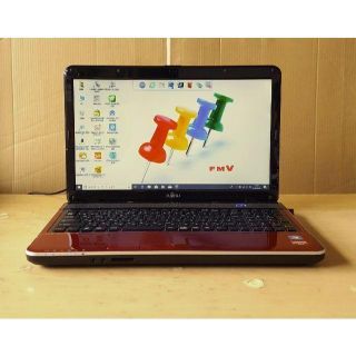 フジツウ(富士通)のWin10 AH40D　カメラ付！すぐ使えます！(ノートPC)