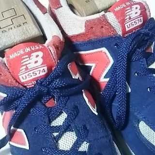 ニューバランス(New Balance)の名作USA製海外限定!ニューバランス574牛革レザー大人のスニーカー希少カラー！(スニーカー)