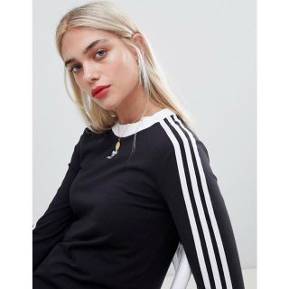 アディダス(adidas)の【Sサイズ】新品未使用タグ付き adidas 3ストライプ ロングスリーブ(Tシャツ(長袖/七分))