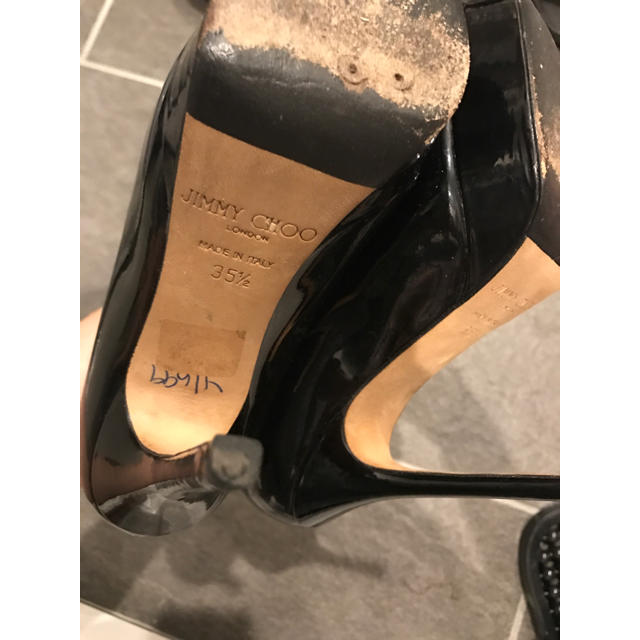 JIMMY CHOO(ジミーチュウ)のジミーチュウ パンプス パテント ハイヒール 35.5 レディースの靴/シューズ(ハイヒール/パンプス)の商品写真