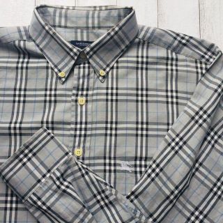 バーバリー(BURBERRY)の★希少カラーBURBERRY LONDON メンズノバチェックシャツ Lサイズ(Tシャツ/カットソー(七分/長袖))