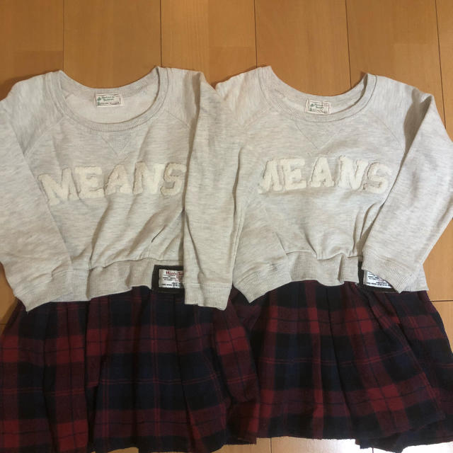 しまむら(シマムラ)のらぶ様専用＊ワンピース キッズ/ベビー/マタニティのキッズ服女の子用(90cm~)(ワンピース)の商品写真