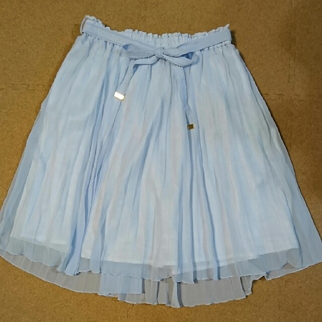ef-de(エフデ)のef-de プリーツスカート/アイスブルー 7号 レディースのスカート(ひざ丈スカート)の商品写真