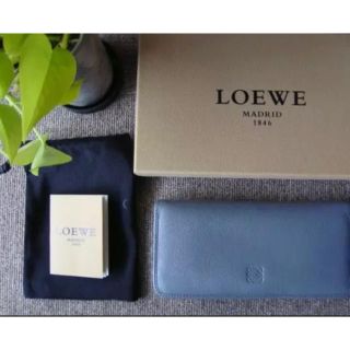 ロエベ(LOEWE)のももそん様専用 ロエベ LOEWE アマソナ・南京錠カデナ 長財布グレー系超美品(財布)