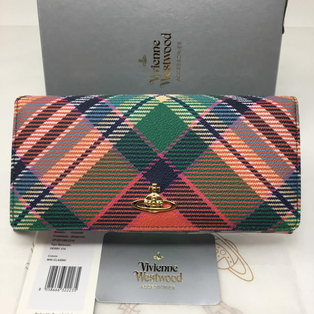 再入荷!】 ヴィヴィアン 財布 チェック柄 vivienne westwood 長財布