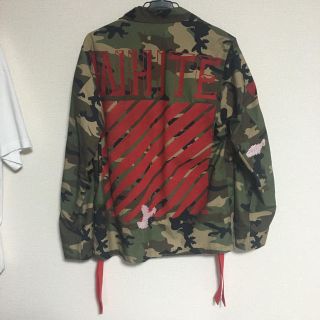 Off-White クロスアロー ミリタリージャケット カーキ