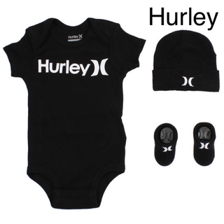 ハーレー(Hurley)の【新品 未使用】Hurley ハーレー ロンパース 80 靴下 帽子(ロンパース)