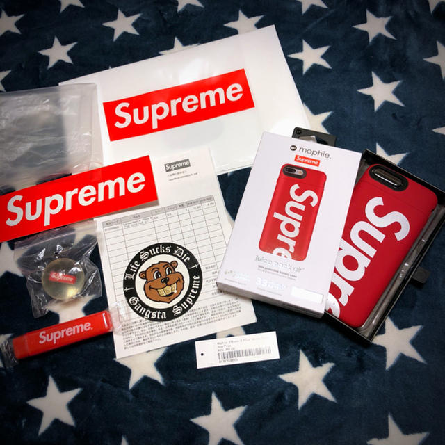 Supreme mophie iPhone8Plus Juice pack 赤