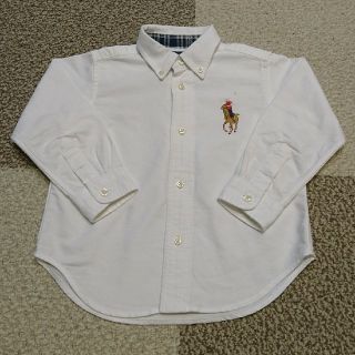 ポロラルフローレン(POLO RALPH LAUREN)の美品!! ポロラルフローレン☆ビッグポニー長袖シャツ 90㎝(Tシャツ/カットソー)