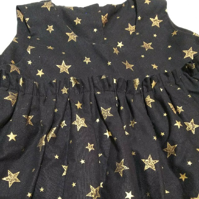 星柄ワンピース♡お誕生日　フォーマル キッズ/ベビー/マタニティのベビー服(~85cm)(ワンピース)の商品写真