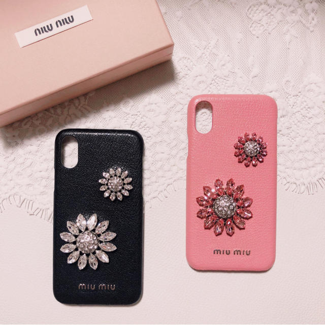 miumiu ♡ 最新作 新品 iPhoneX case 2色