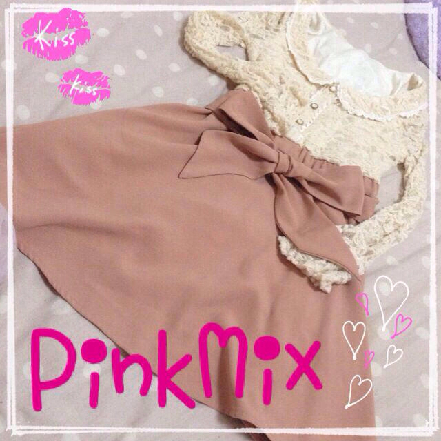 Pink Mix(ピンクミックス)のPinkMix＊レースワンピース レディースのワンピース(ミニワンピース)の商品写真