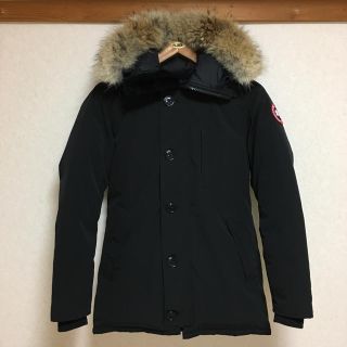 カナダグース(CANADA GOOSE)の《美品》カナダグース ジャスパー 黒 S/P メンズ(ダウンジャケット)