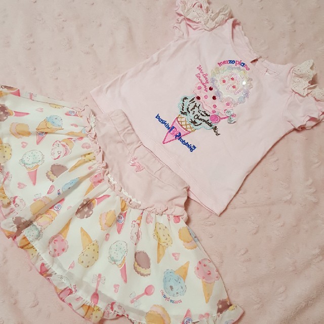 mezzo piano(メゾピアノ)のメゾピアノ　90 キッズ/ベビー/マタニティのキッズ服女の子用(90cm~)(Tシャツ/カットソー)の商品写真