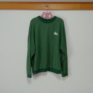 ステューシー(STUSSY)の(ren様専用)　stussy  トレーナー　グリーン　Sサイズ(スウェット)