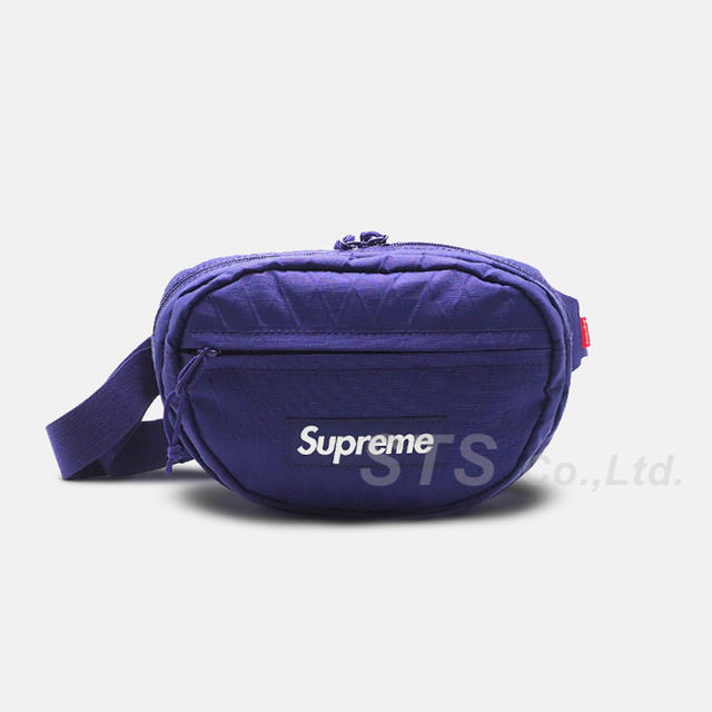 新品 supreme 18fw waist bag パープル