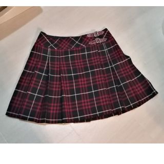 バーバリーブルーレーベル(BURBERRY BLUE LABEL)の【トラントゥアンリン様専用】BURBERRY　スカート　ネイビー×赤　チェック(ミニスカート)