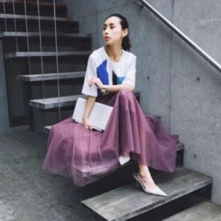 アメリヴィンテージ(Ameri VINTAGE)の【最終値下げ】アメリヴィンテージ  FLUFFY TULLE SKIRT(ロングスカート)