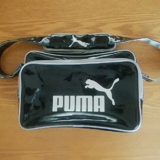 プーマ(PUMA)の【 lalachan様専用】スポーツエナメルバッグ(黒) 中古(ショルダーバッグ)