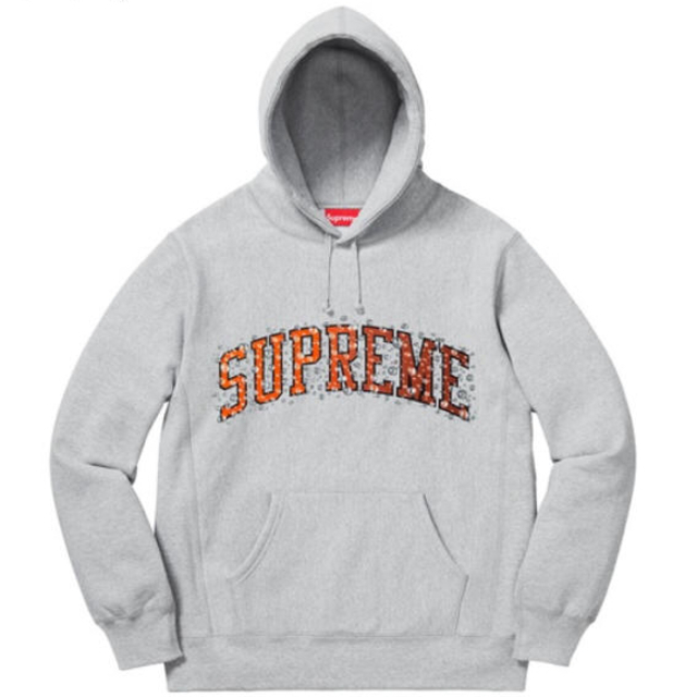 Supreme water arc hooded sweatshirt グレー