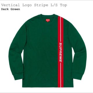 シュプリーム(Supreme)のSupreme Vertical Logo Stripe L/S Top(Tシャツ/カットソー(七分/長袖))