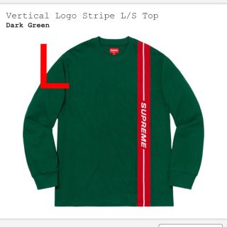 シュプリーム(Supreme)のvertical Logo stripe L/S Top (Tシャツ/カットソー(七分/長袖))