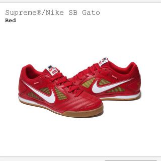 シュプリーム(Supreme)の【限定 人気】 Supreme Nike Goto SB スニーカー レッド (スニーカー)