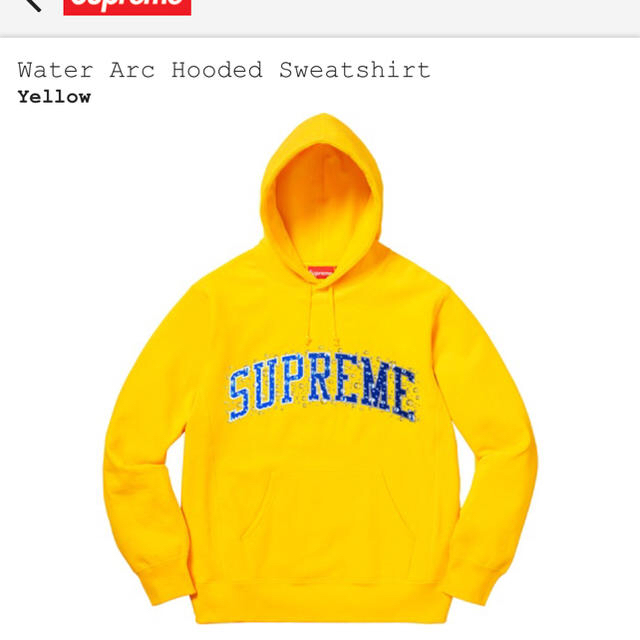 Supreme(シュプリーム)のsupreme/water arc hooded sweatshirt メンズのトップス(パーカー)の商品写真