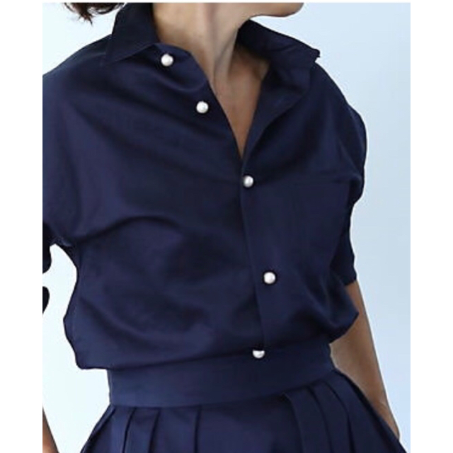 MADISONBLUE - マディソンブルー MADISON BLUE ハンプトンシャツ ネイビー サイズ1の通販 by komugi's